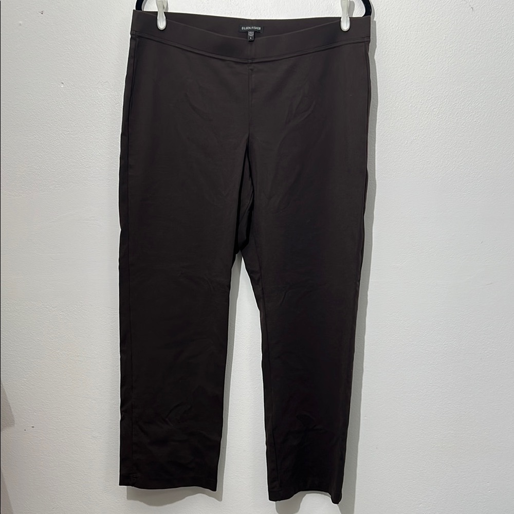 Eileen Fisher Brown Dress Pants Classic Streamlined Design Ponte Knit